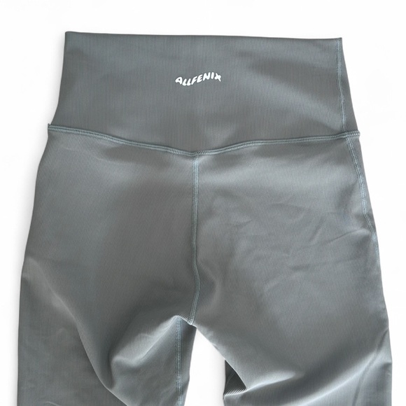 Allfenix Ribbed Core 7/8 Legging Sage Green Seamless Front L - Picture 6 of 7